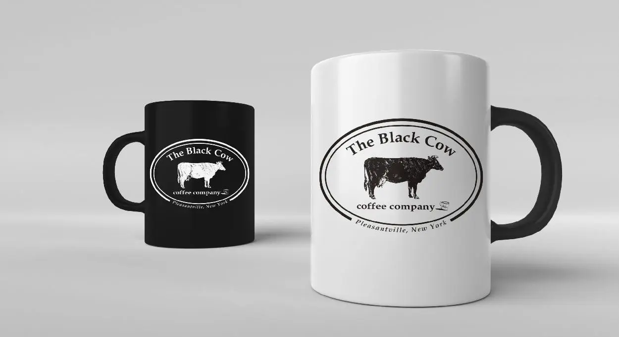 The Black Cow Logo Coffee Cup The Black Cow Logo Coffee Cup